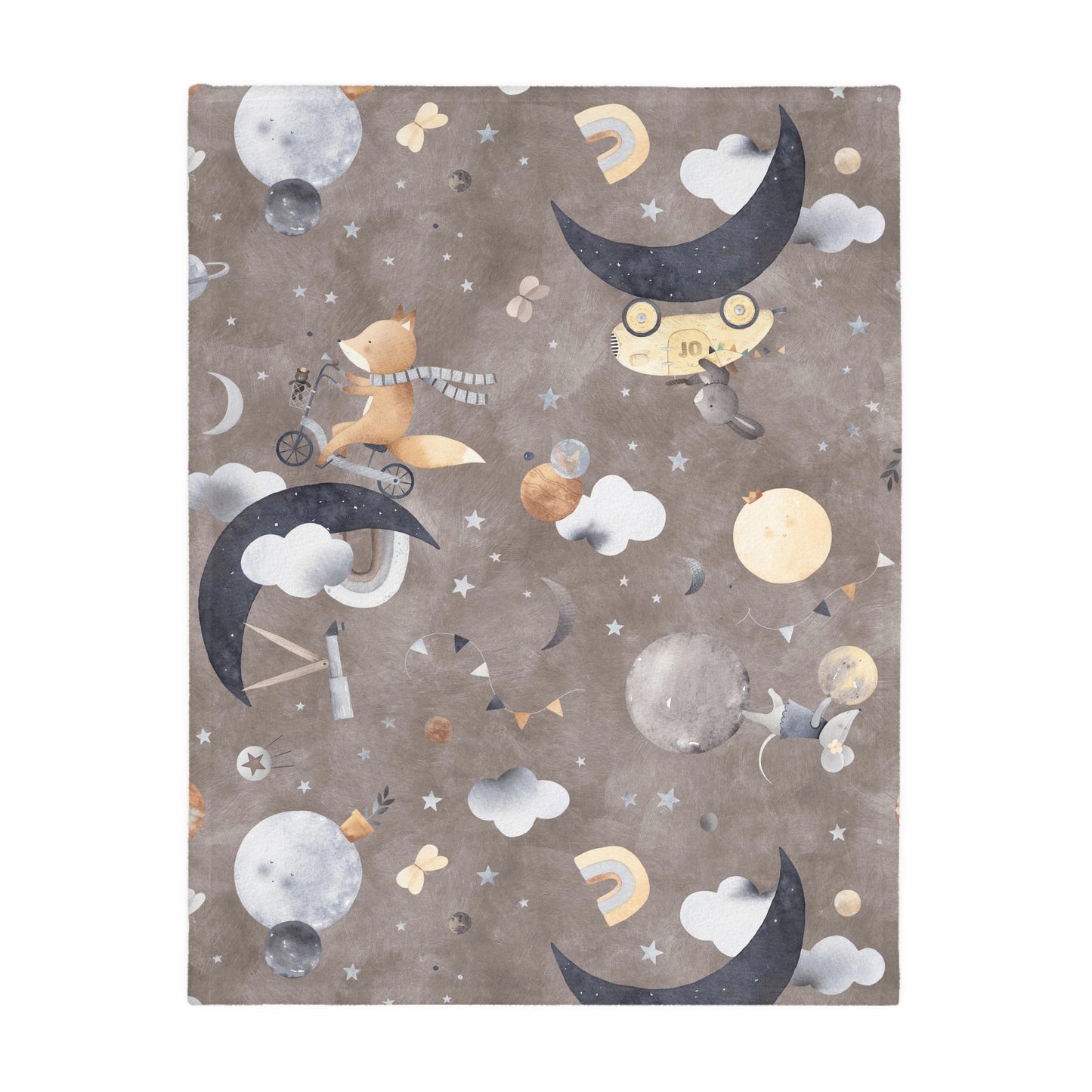 Couverture en microfibre recto verso, collection CÉLIAN