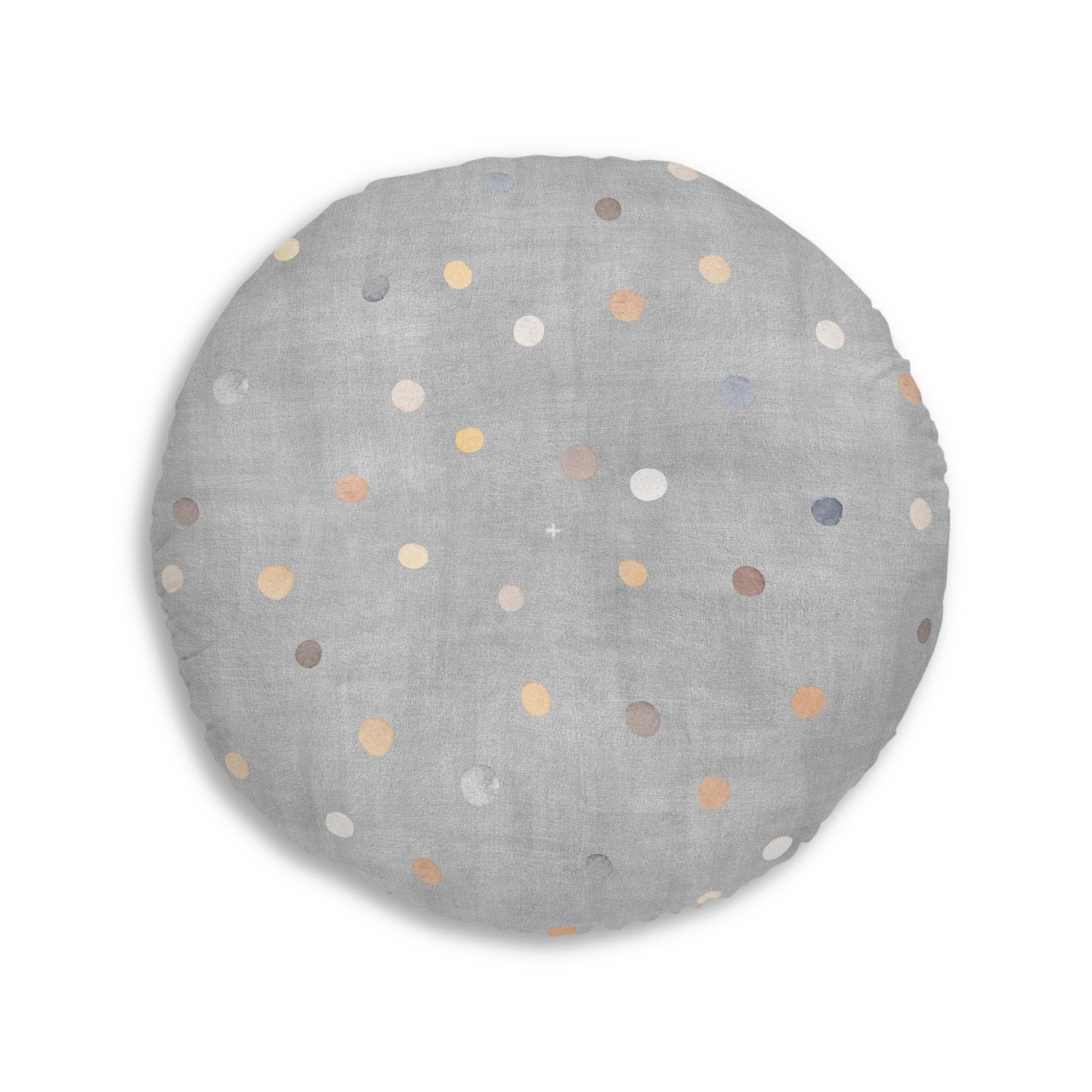 Round tufted floor cushion, CELIAN collection