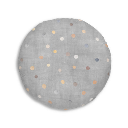 Round tufted floor cushion, CELIAN collection