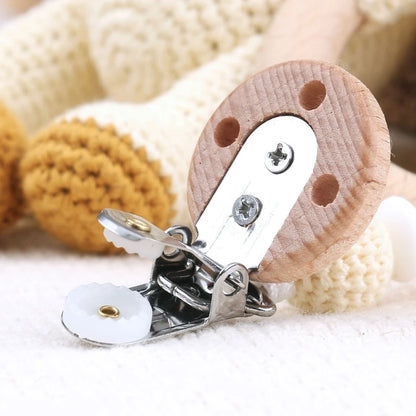 Attaches-suces et jouets pour bébé en tricot lion